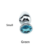 Stainless Steel Crystal Anal Plugs, 3 Sizes - Own Pleasures