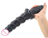 Realistic Ribbed Handle Dildo - Own Pleasures