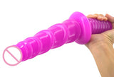 Realistic Ribbed Handle Dildo - Own Pleasures