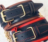 Hand and Ankle Cuffs, Collar Restraints, PU Leather 2 Types - Own Pleasures