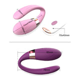 Wireless Remote Control U Type Vagina Anal Vibrator For Women - Own Pleasures