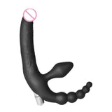 Double Ended Strapless Strap On Vibrator - Own Pleasures