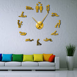Adult Room Decoration-Game Big Sex Positions Wall Clock - Own Pleasures