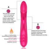 10 Speed Intelligent Heated Rabbit Rotating Dildo Vibrator - Own Pleasures