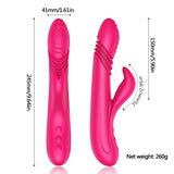 10 Speed Intelligent Heated Rabbit Rotating Dildo Vibrator - Own Pleasures