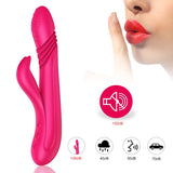 10 Speed Intelligent Heated Rabbit Rotating Dildo Vibrator - Own Pleasures