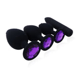 Silicone Vibrator and Crystal Butt Plug - Own Pleasures