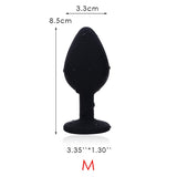 Silicone Vibrator and Crystal Butt Plug - Own Pleasures