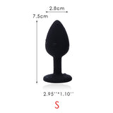 Silicone Vibrator and Crystal Butt Plug - Own Pleasures