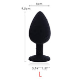 Silicone Vibrator and Crystal Butt Plug - Own Pleasures