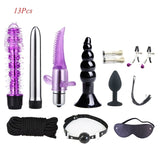 17Pcs Erotic Kit. Dildo, Vibrator, Anal Plugs, Handcuffs... And More - Own Pleasures