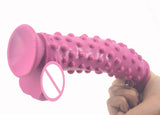 Silicone Ribbed Dildo with Suction Cup - Own Pleasures
