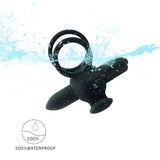 10 Speed Double Cock Ring Vibrator - Own Pleasures