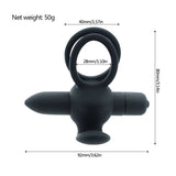 10 Speed Double Cock Ring Vibrator - Own Pleasures