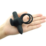 10 Speed Double Cock Ring Vibrator - Own Pleasures