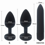 Crystal Butt Plugs and Silicone Vibrator - Own Pleasures