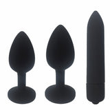 Crystal Butt Plugs and Silicone Vibrator - Own Pleasures