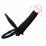 Double Penetration Strapon Dildo Vibrato for Couples - Own Pleasures