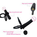 Double Penetration Strapon Dildo Vibrato for Couples - Own Pleasures