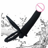 Double Penetration Strapon Dildo Vibrato for Couples - Own Pleasures
