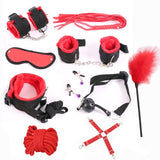 BDSM Restraint Bondage Set Red/Black/PinkSex - Own Pleasures