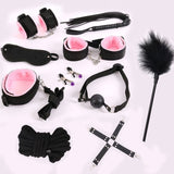 BDSM Restraint Bondage Set Red/Black/PinkSex - Own Pleasures