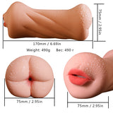 3D Realistic Male Masturbator, 3 Types - Own Pleasures