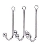 Stainless Steel Anal Hook With Beads - Own Pleasures