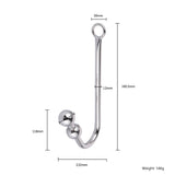 Stainless Steel Anal Hook With Beads - Own Pleasures