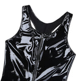 Latex Crotchless Catsuit | Patent Leather Sexy Bodysuit - Own Pleasures