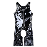 Latex Crotchless Catsuit | Patent Leather Sexy Bodysuit - Own Pleasures
