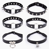 6 Types of PU Leather Bondage Neck Collar - Own Pleasures