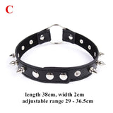 6 Types of PU Leather Bondage Neck Collar - Own Pleasures