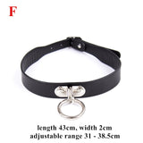 6 Types of PU Leather Bondage Neck Collar - Own Pleasures