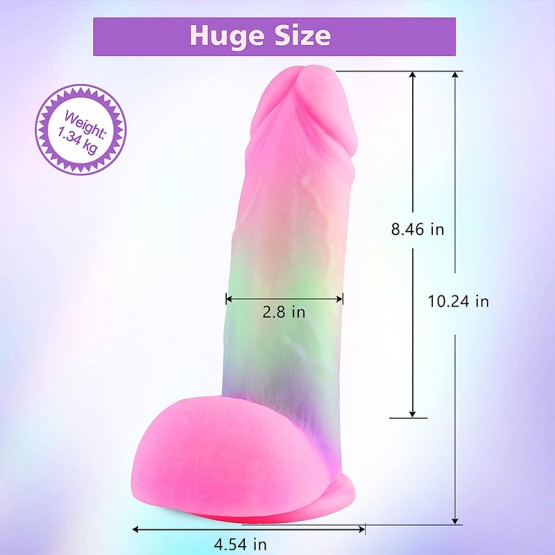 10.24 Inch Remote Control Vibrating Realistic Suction Cup Dildos