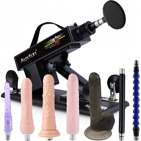 3 XLR Connector Fucking Machine with 8 Attachments for Male and Female