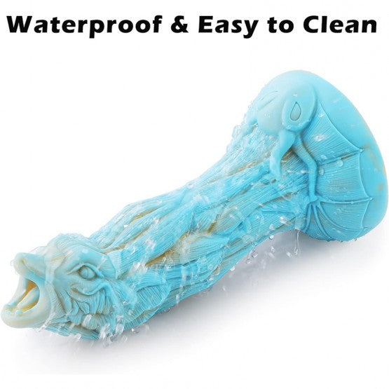 8 inch Dragon Wolf Fat Realistic Girthy Colorful Dildo With Suction Cup