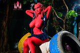 Sexy Fantasy Red Sex Doll_ 160CM F Cup