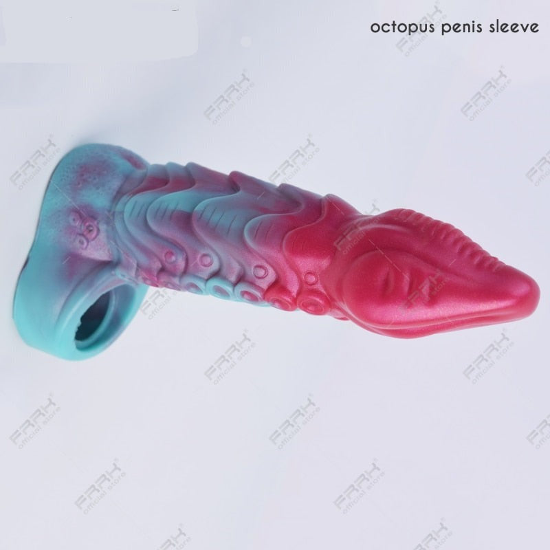 Textured Penis Sleeve Extender and Ring, 10 cm Own Pleasures Textured Penis Sleeve Extender and Ring, 10 cm Own Pleasures