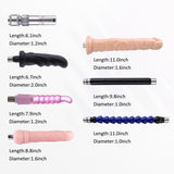 Auto Thruting Dildo with 3 XLR Connector with 7 Attahcments