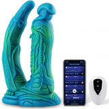 Monster Fantasy Silicone Dildo, Big Vibrating Soft Double Dildos with Suction Cup