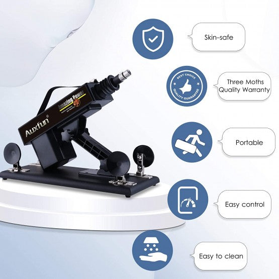 Sex Machine for Unisex Automatic Love Machines with 3XLR Connector with 7 Attahcments