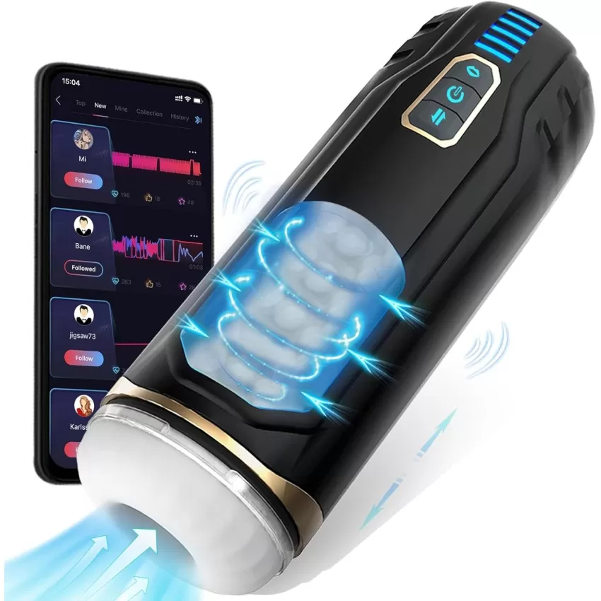 Male Masturbator Cup with 8 Thrusting and Rotating Modes - APP Controlled Own Pleasures Male Masturbator Cup with 8 Thrusting and Rotating Modes - APP Controlled Own Pleasures