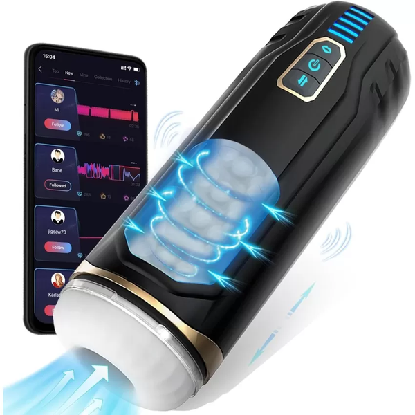 Male Masturbator Cup with 8 Thrusting and Rotating Modes - APP Controlled Own Pleasures Male Masturbator Cup with 8 Thrusting and Rotating Modes - APP Controlled Own Pleasures