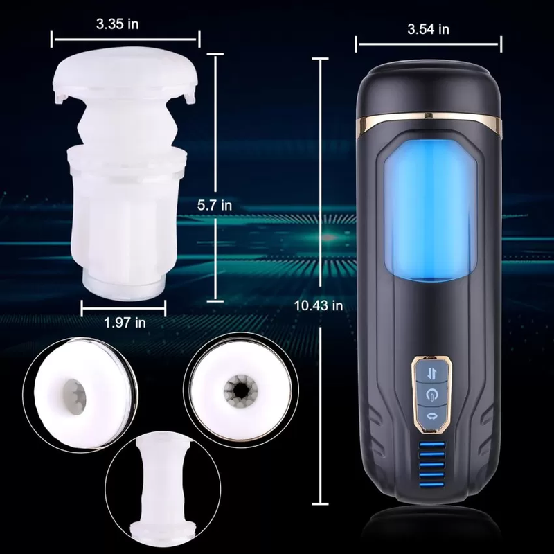 Male Masturbator Cup with 8 Thrusting and Rotating Modes - APP Controlled Own Pleasures Male Masturbator Cup with 8 Thrusting and Rotating Modes - APP Controlled Own Pleasures