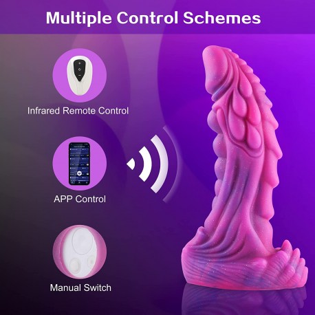 Vibrating Dildo Wildolo APP/Remote/Key 3 in 1 Control Anal Dildo