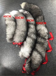 Realistic Fox Anal Plug Tails, 12 Variants - 100cm tail 4.1cm plug