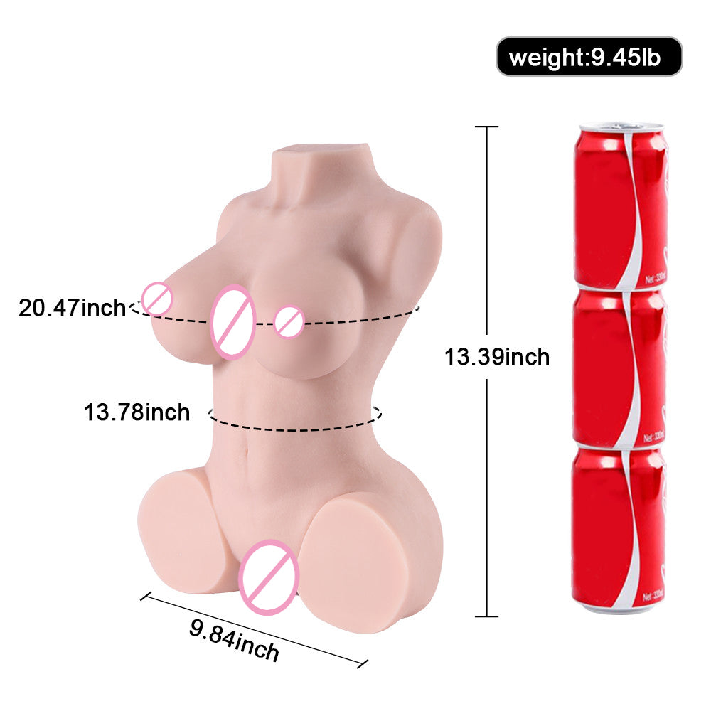 4.3kg Realistic 3D Half Body Sex Doll - Own Pleasures