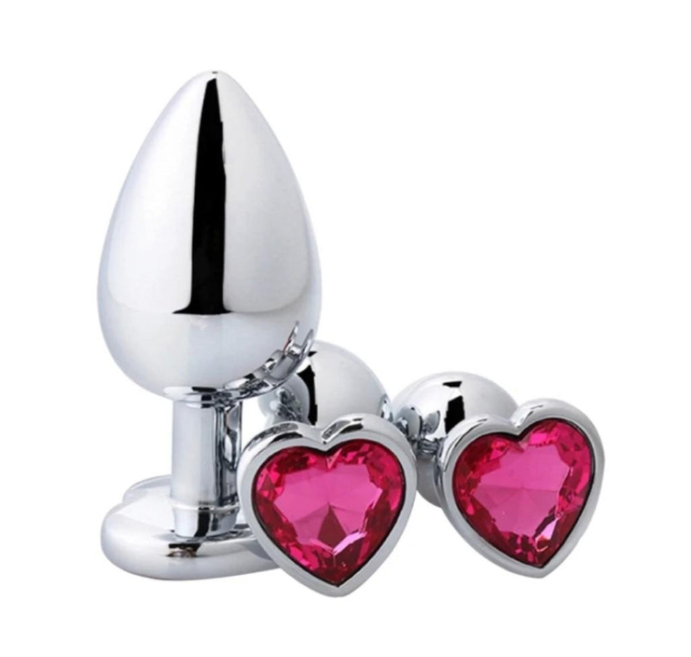 Heart-Shaped Anal Plug, 1 or 3 Pieces Own Pleasures Heart-Shaped Anal Plug, 1 or 3 Pieces Own Pleasures