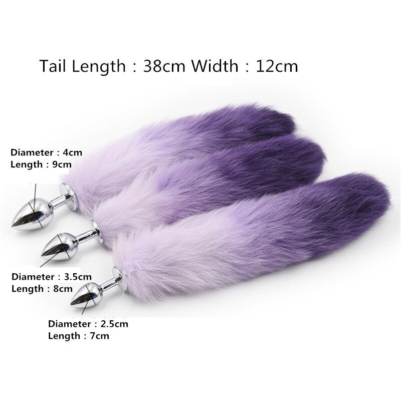 Get Pink | Purple Butt Plug with Tail Online - Own Pleasures Get Pink | Purple Butt Plug with Tail Online - Own Pleasures